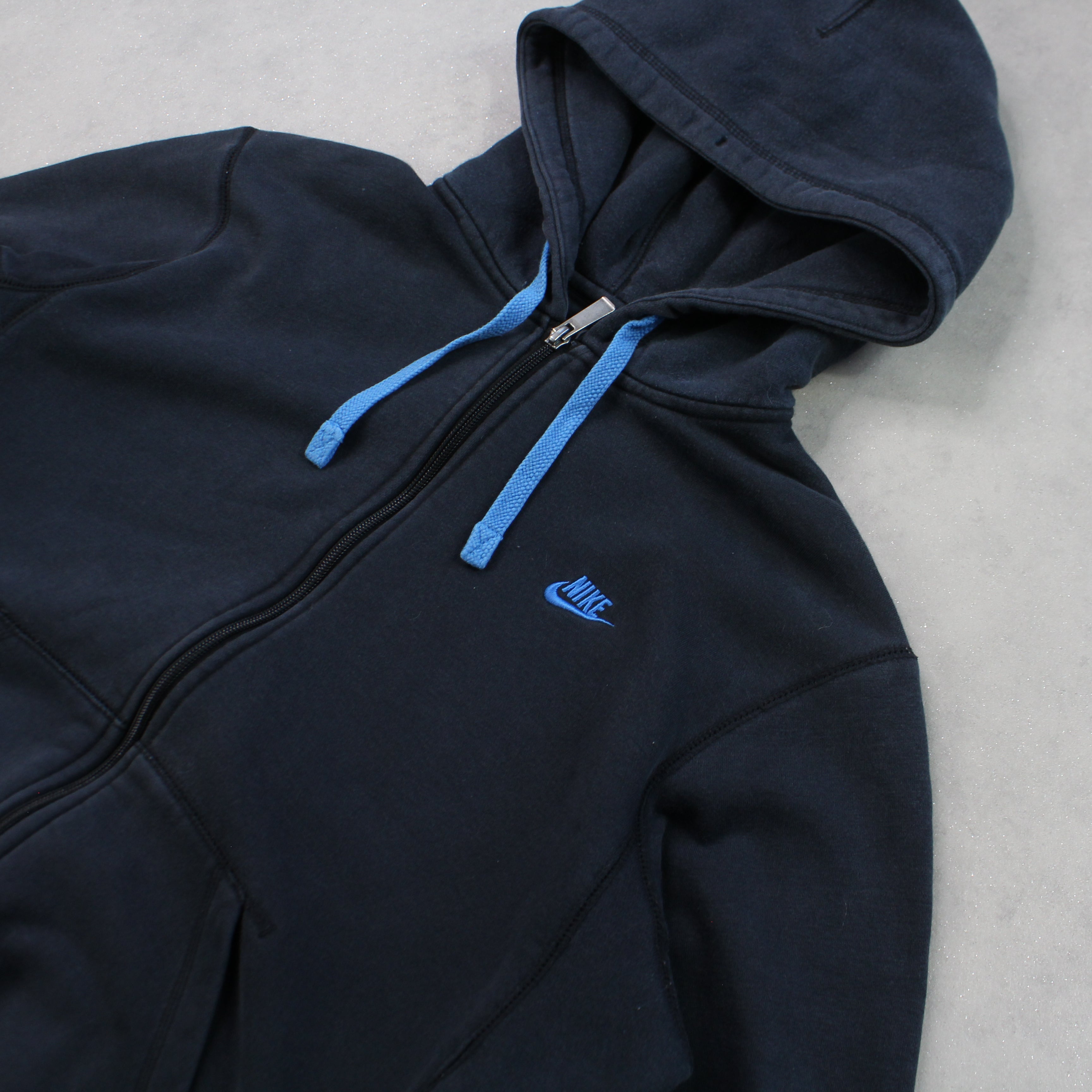 2000s  Zip Up Hoodie Black-OSI