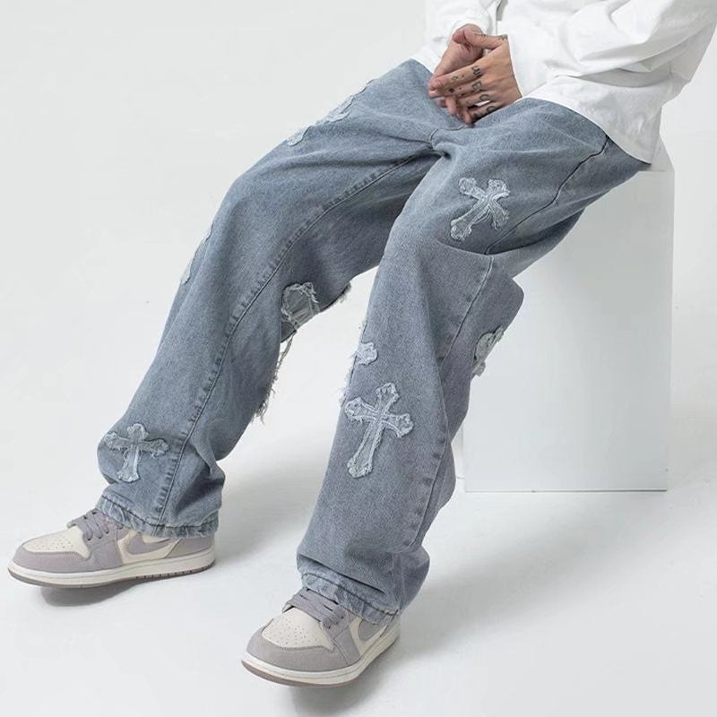 Cross Baggy Jeans-OSI