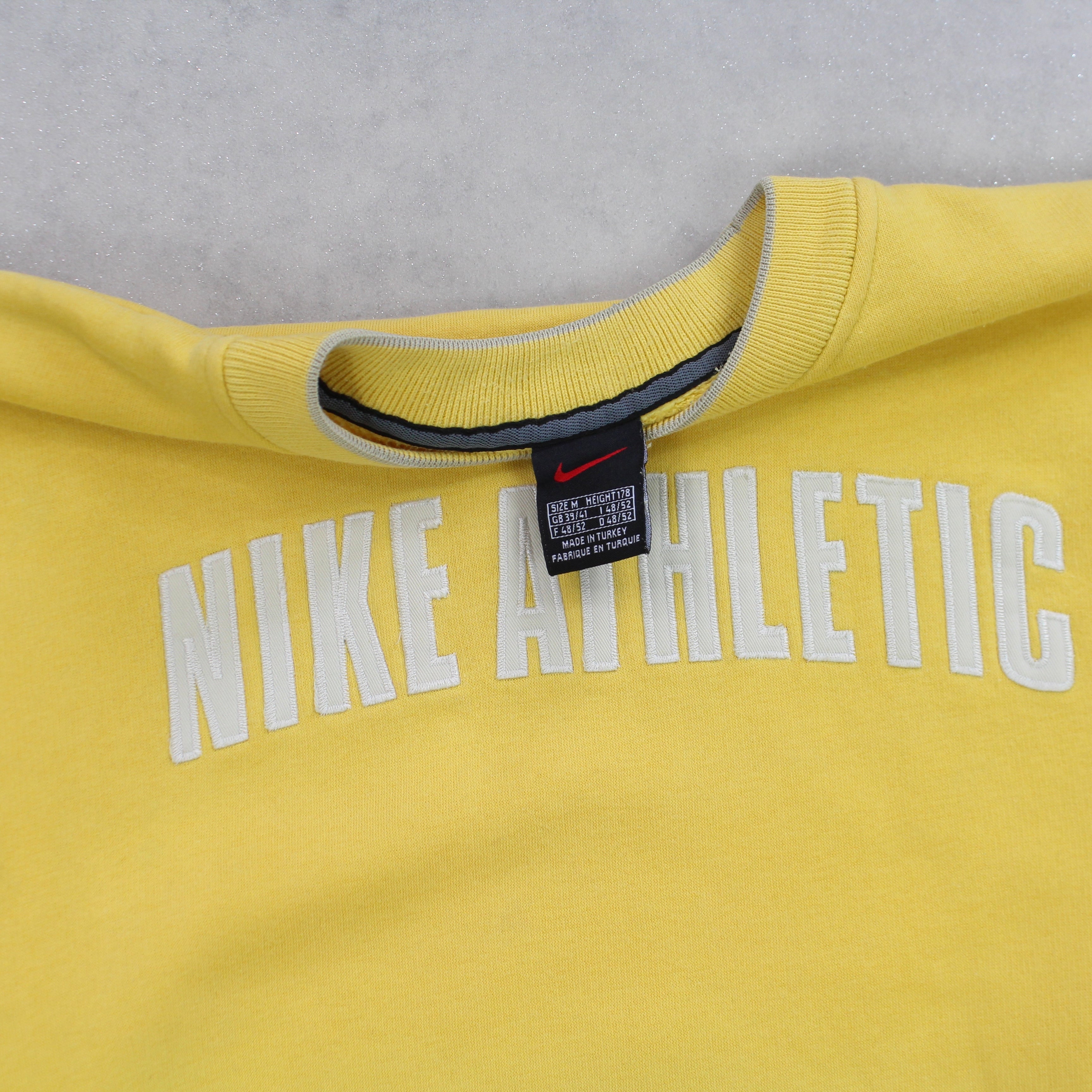 RARE 90s  Spell Out Sweatshirt Yellow-OSI