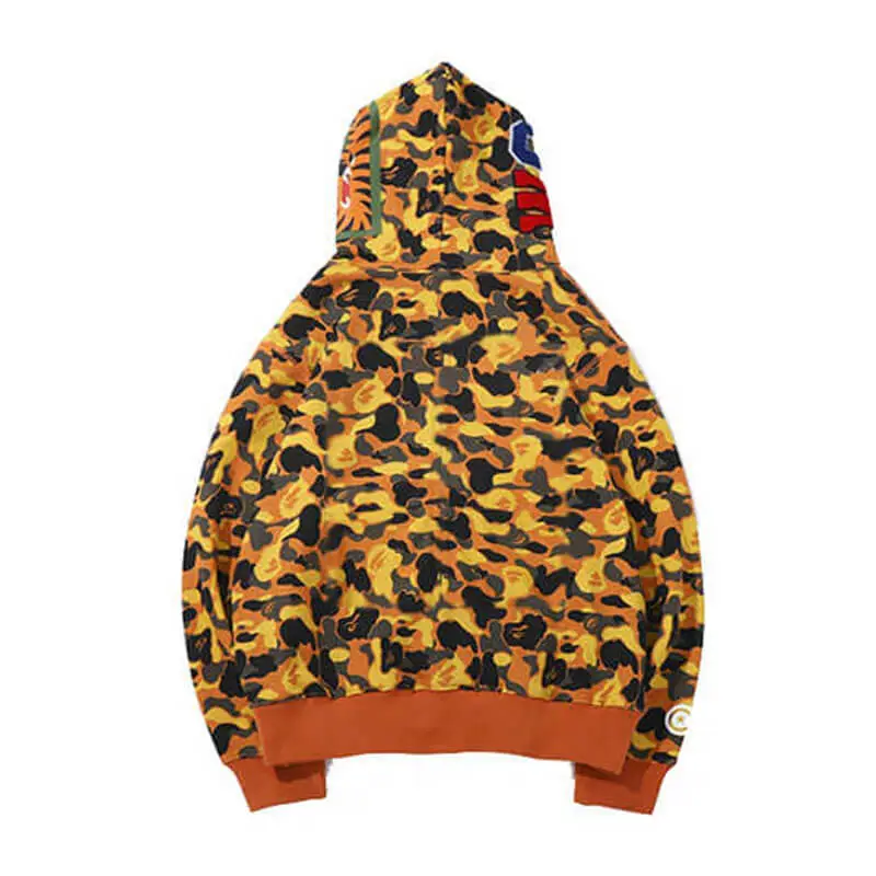  Shark Full Zip Hoodie Yellow-OSI