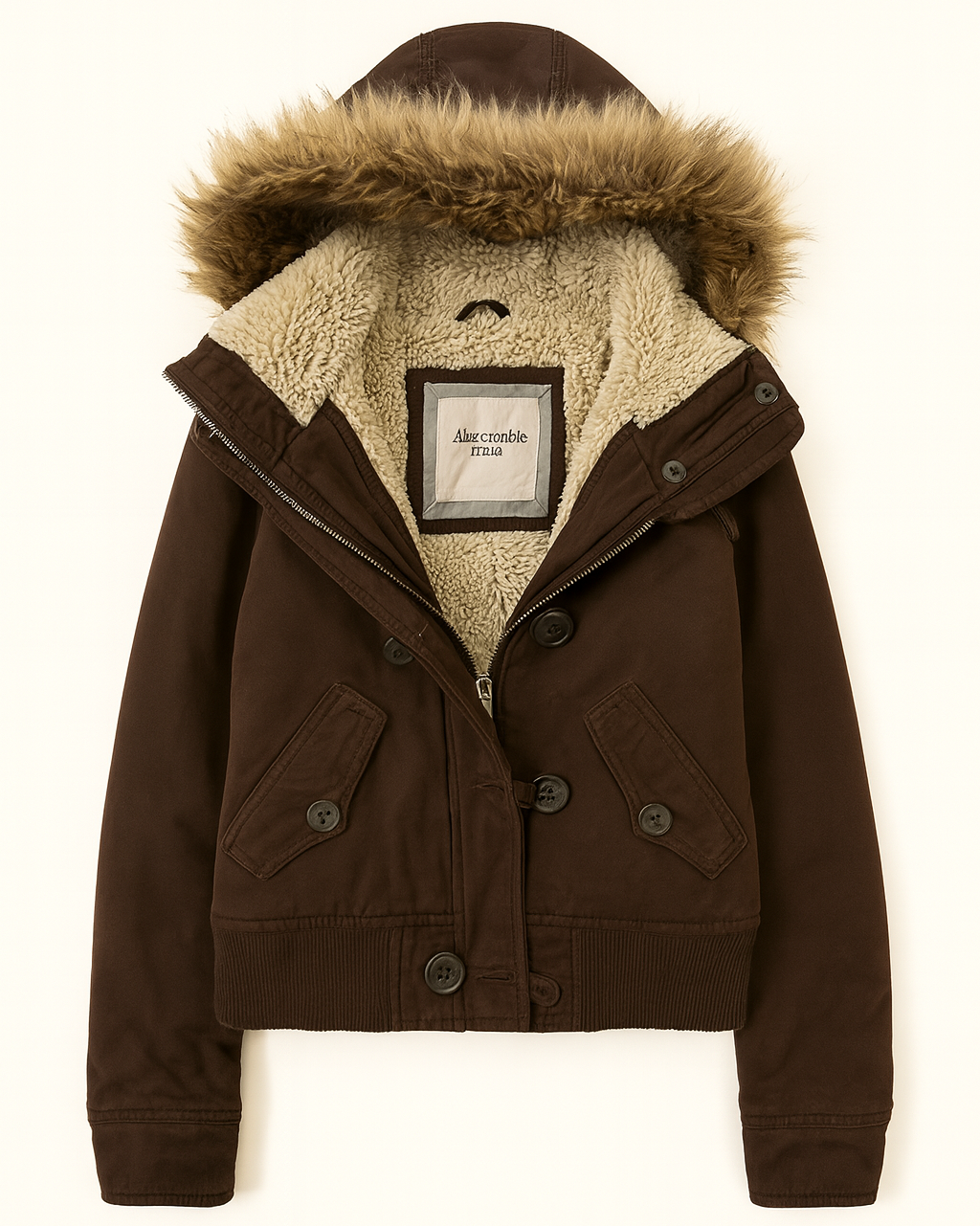 Warm fleece parka