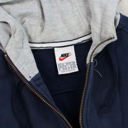 RARE 90s  Zip Hoodie Navy-OSI