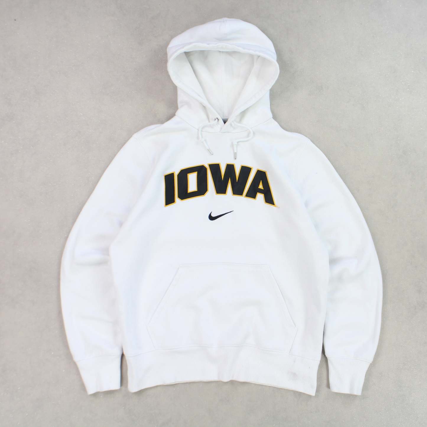 RARE 2000s  ‘Iowa’ Hoodie White-OSI
