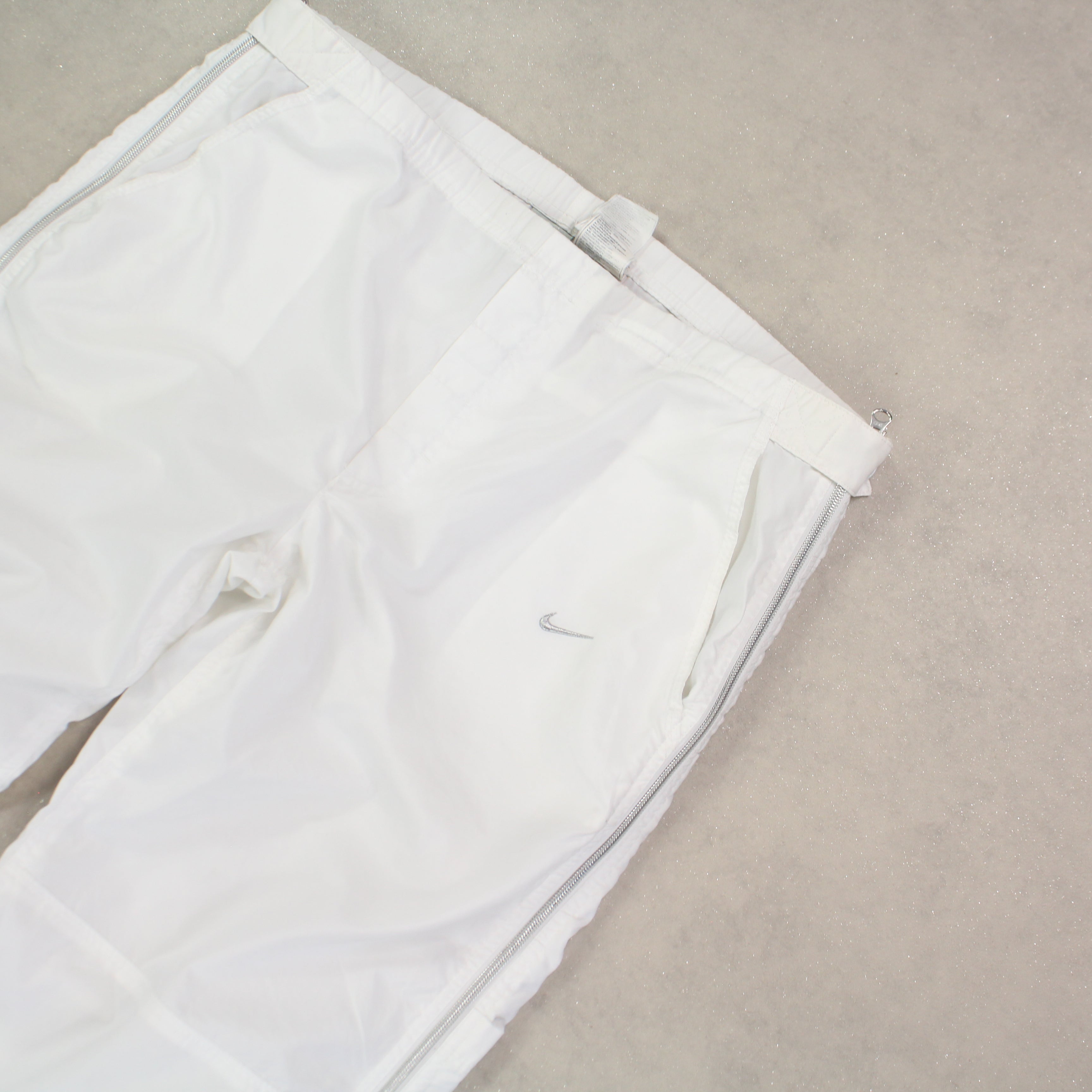 RARE 2000s Baggy Trackpants White-OSI