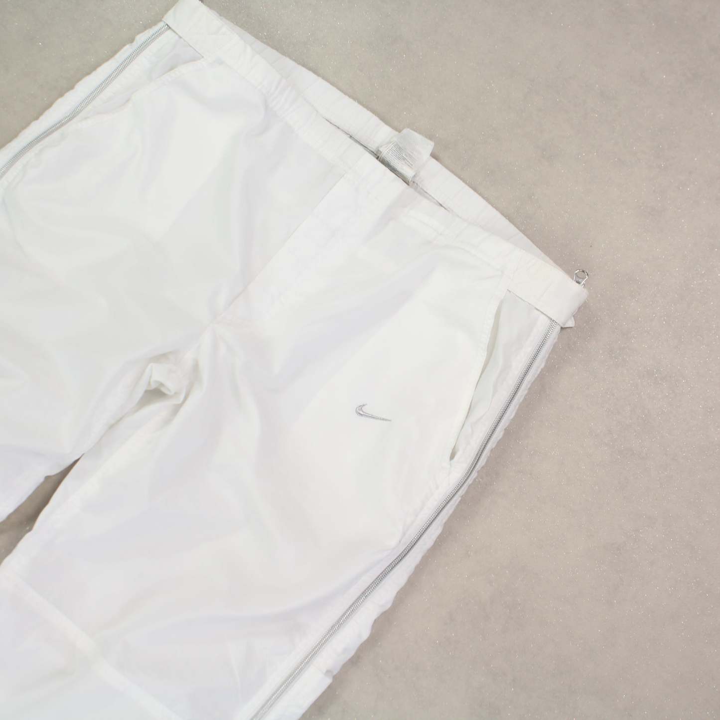 RARE 2000s Baggy Trackpants White-OSI