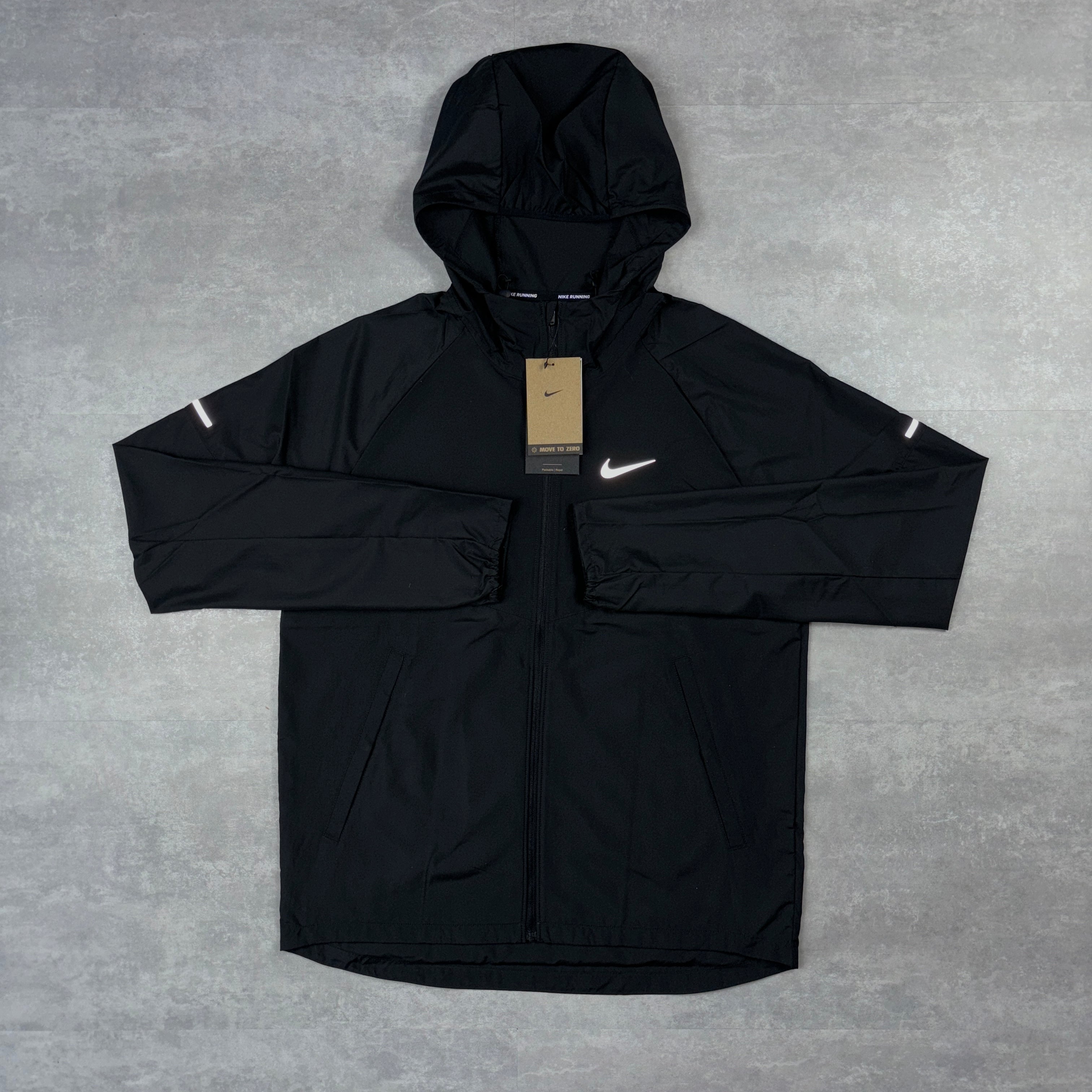 Miler Black Repel Windbreaker & 7” Black  Flex Strides-OSI
