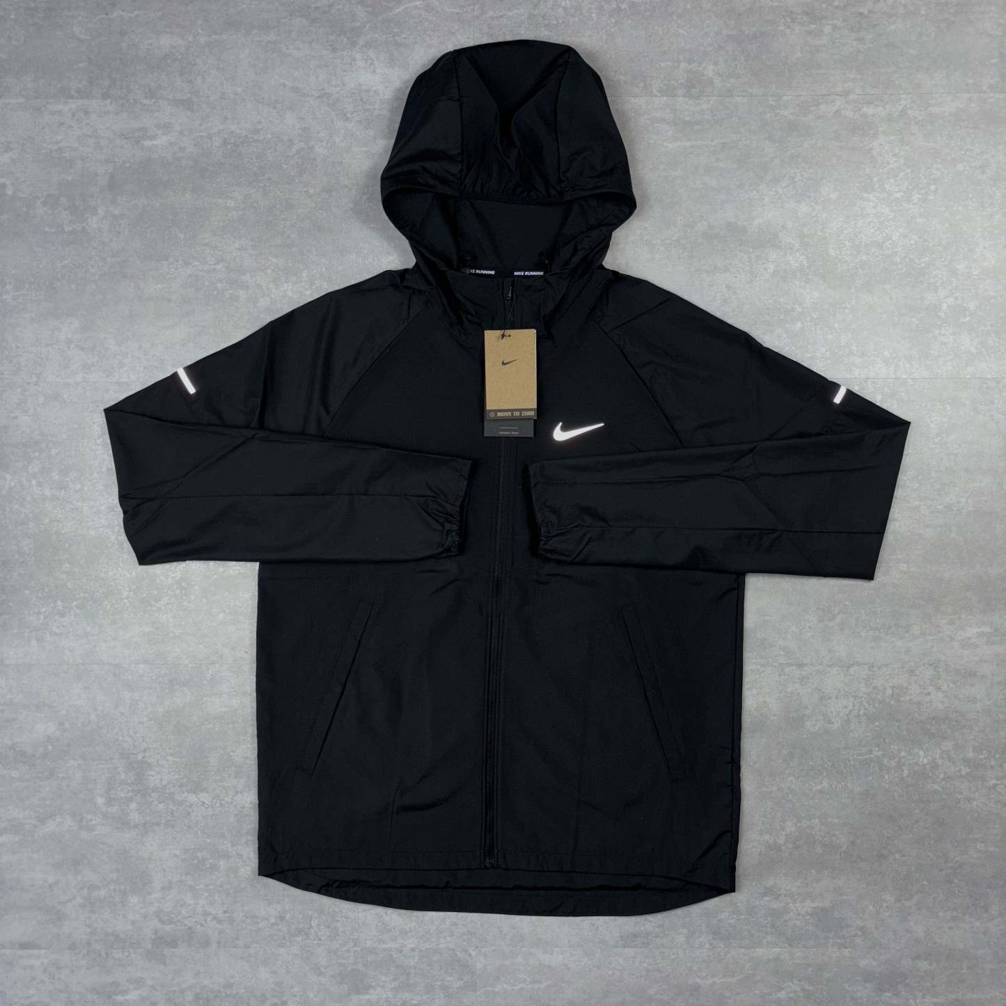 Miler Black Repel Windbreaker & 7” Black  Flex Strides-OSI
