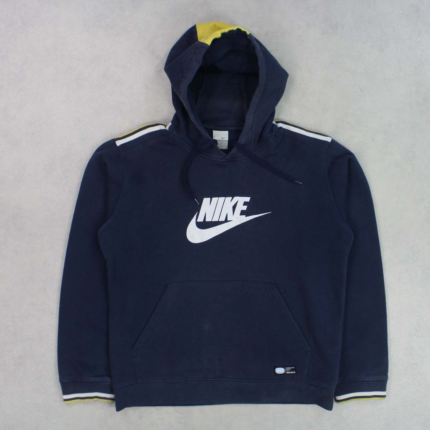 RARE 2000s   Spell Out Hoodie Navy-OSI