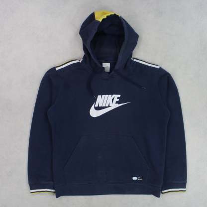 RARE 2000s   Spell Out Hoodie Navy-OSI