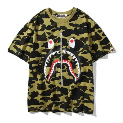 Zipper Camo  Shark Shirt-OSI