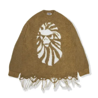 A Bathing Ape Mohair Crew Neck Sweater-OSI