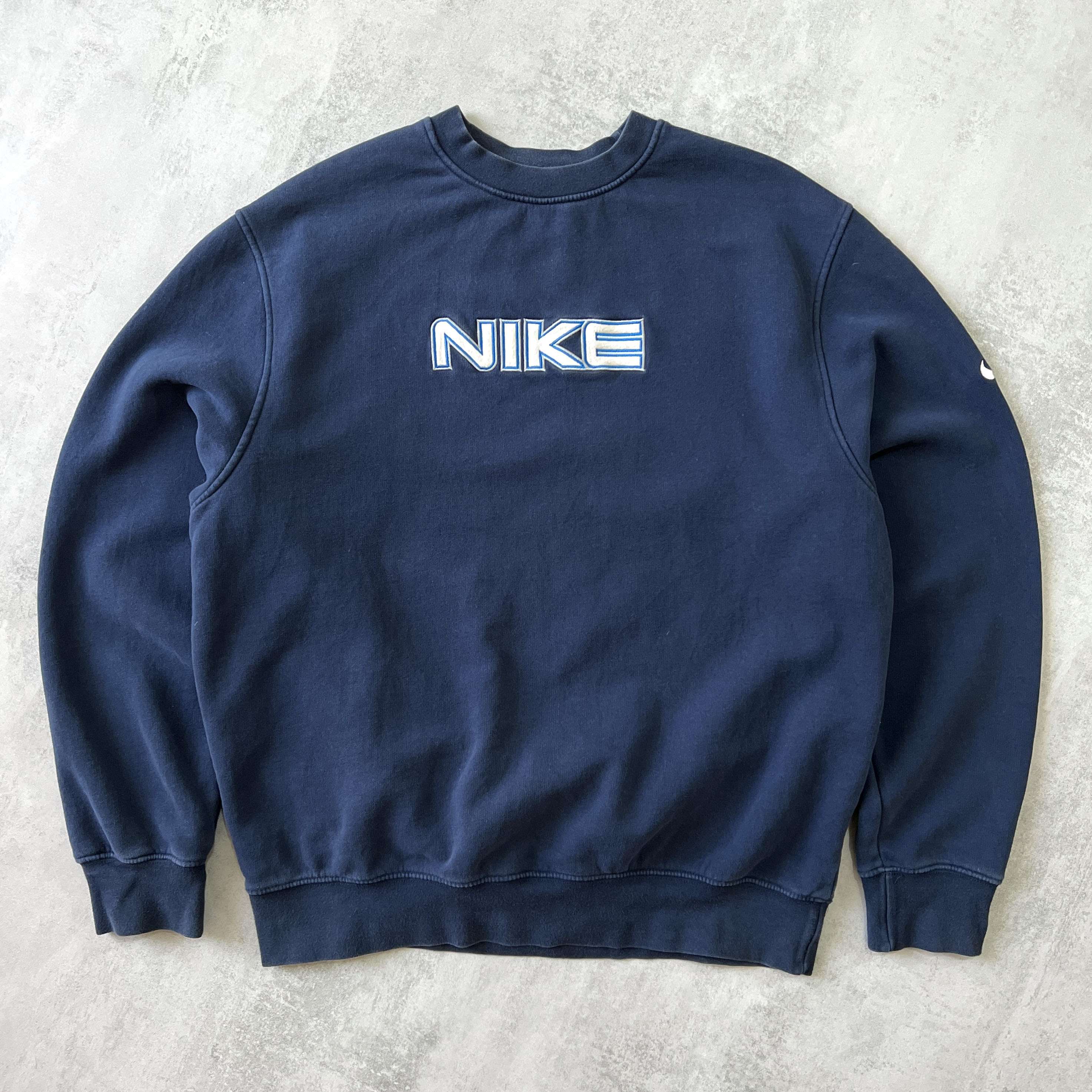 2000s heavyweight embroidered sweatshirt-OSI