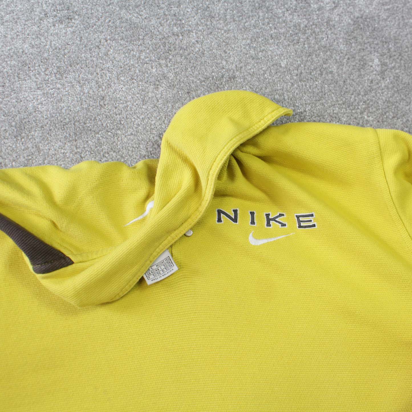 RARE 1990s  1/4 Zip Sweatshirt Yellow-OSI
