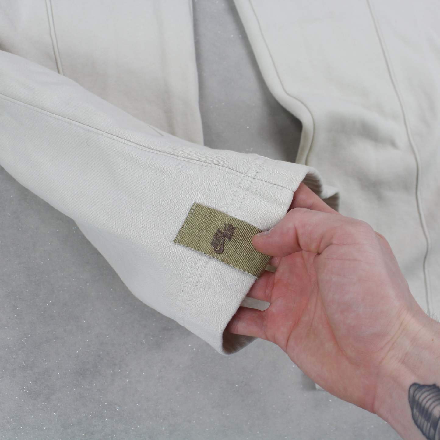 RARE 2000s Baggy Joggers Cream-OSI