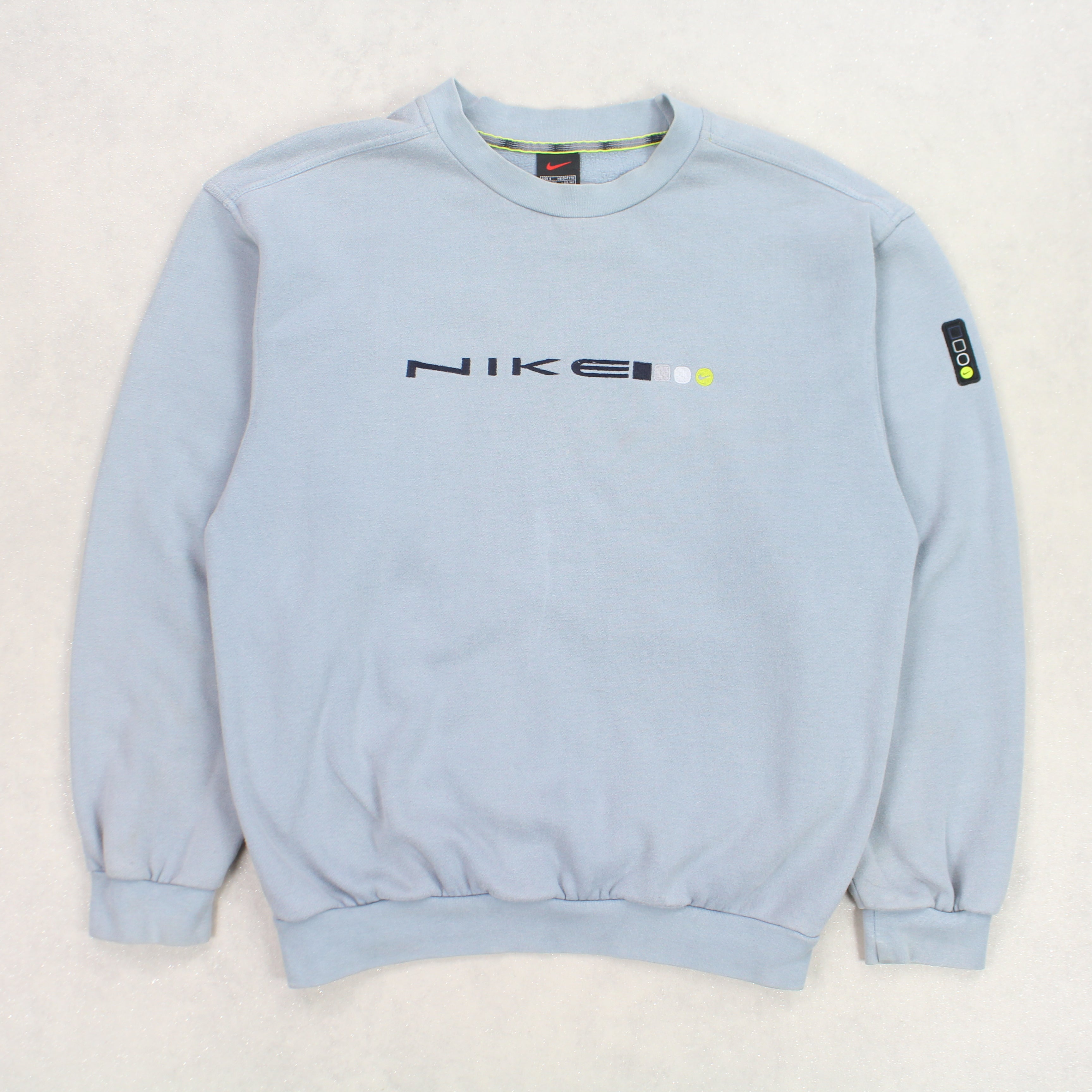 VERY RARE 1990s  Spell Out Sweatshirt Blue-OSI