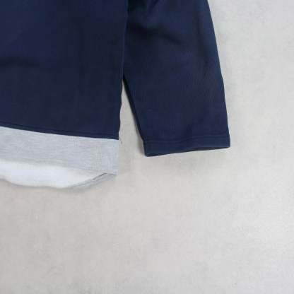 RARE 90s  Zip Hoodie Navy-OSI