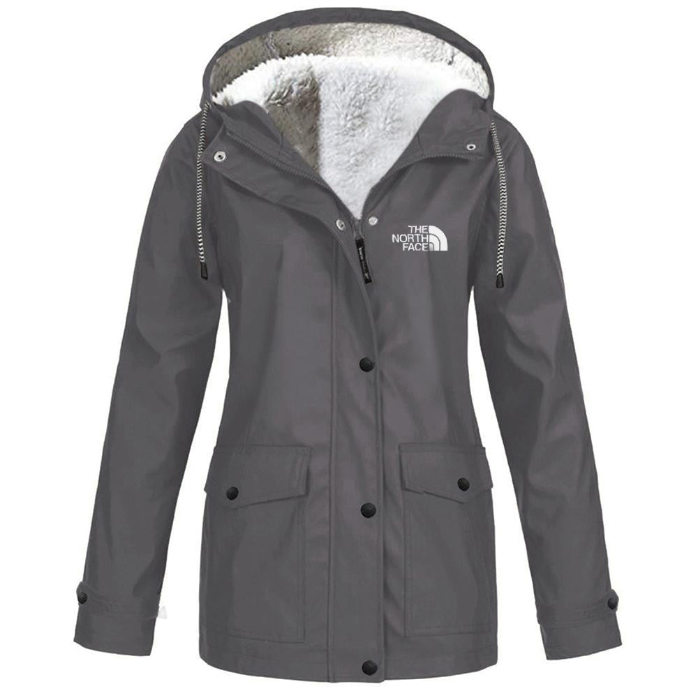 Women's fleece windproof hooded jacket-OSI