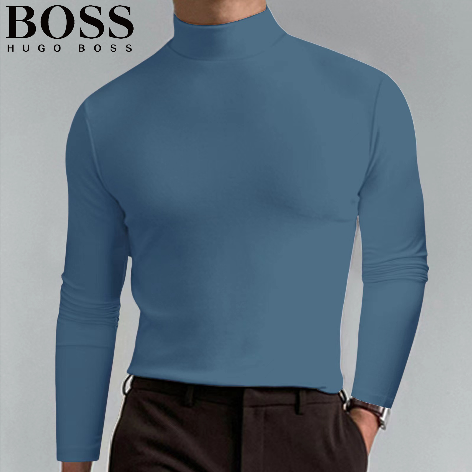 Men's Casual Round Neck Thermal Top-OSI