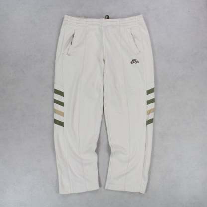 RARE 2000s Baggy Joggers Cream-OSI