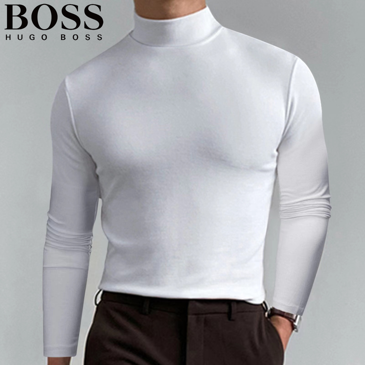 Men's Casual Round Neck Thermal Top-OSI