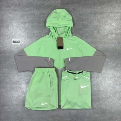 Vapour Green UV Windbreaker,  Miler T-Shirt &  Challenger Shorts Set-OSI