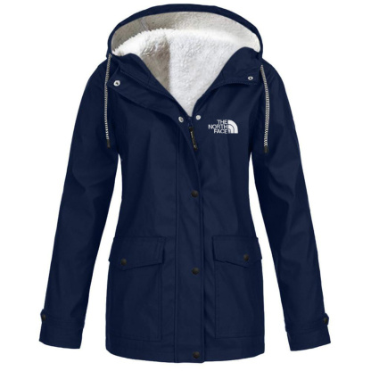 Women's fleece windproof hooded jacket-OSI