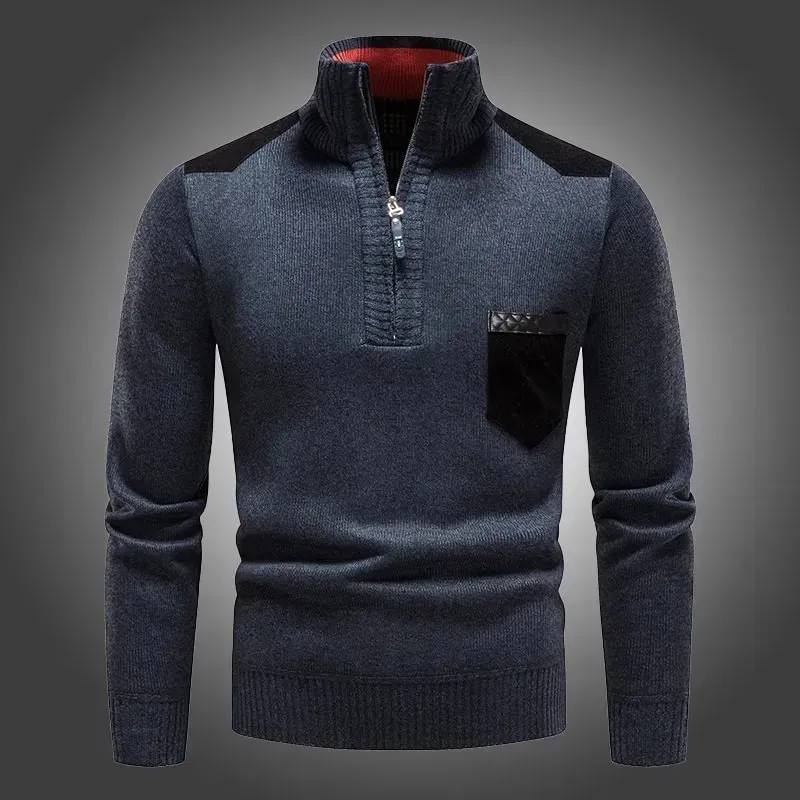 Suéter grosso masculino com gola alta-OSI