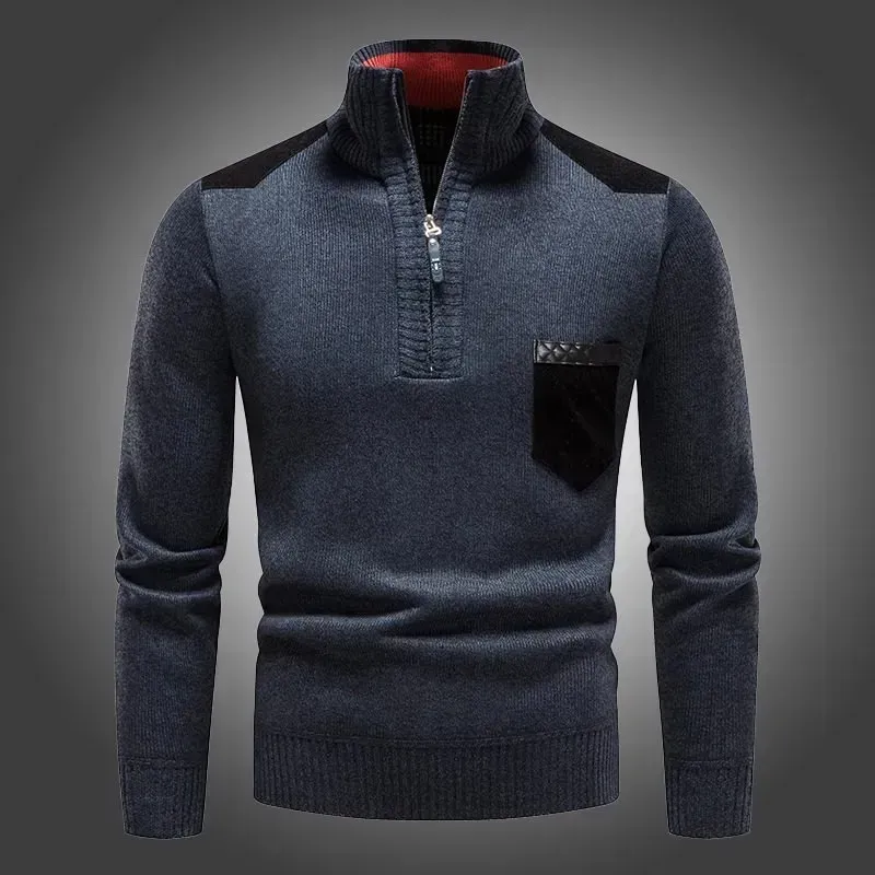 Suéter grosso masculino com gola alta-OSI