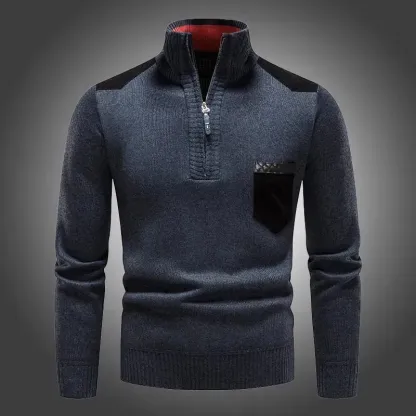 Suéter grosso masculino com gola alta-OSI