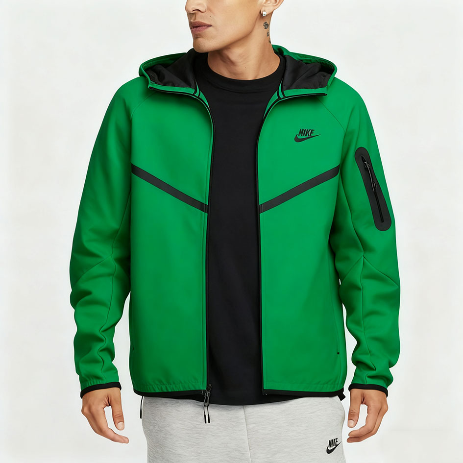 Fleece Windrunner Hoodie Jacket Full Zip-OSI