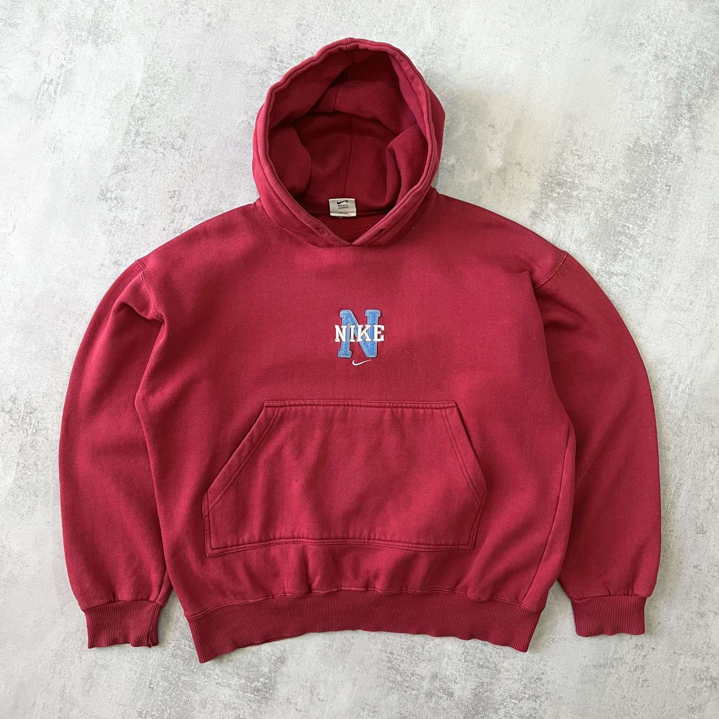 RARE 1990s heavyweight embroidered hoodie-OSI