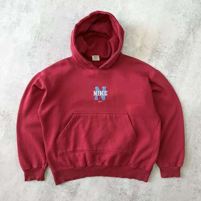 RARE 1990s heavyweight embroidered hoodie-OSI