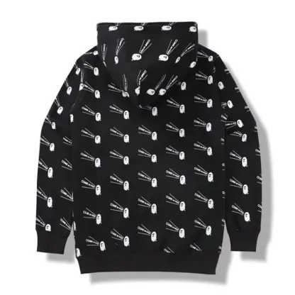 Casual Zipper Real  Shark Hoodie-OSI