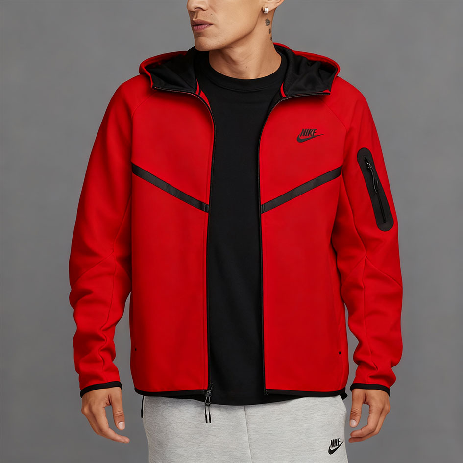 Fleece Windrunner Hoodie Jacket Full Zip-OSI