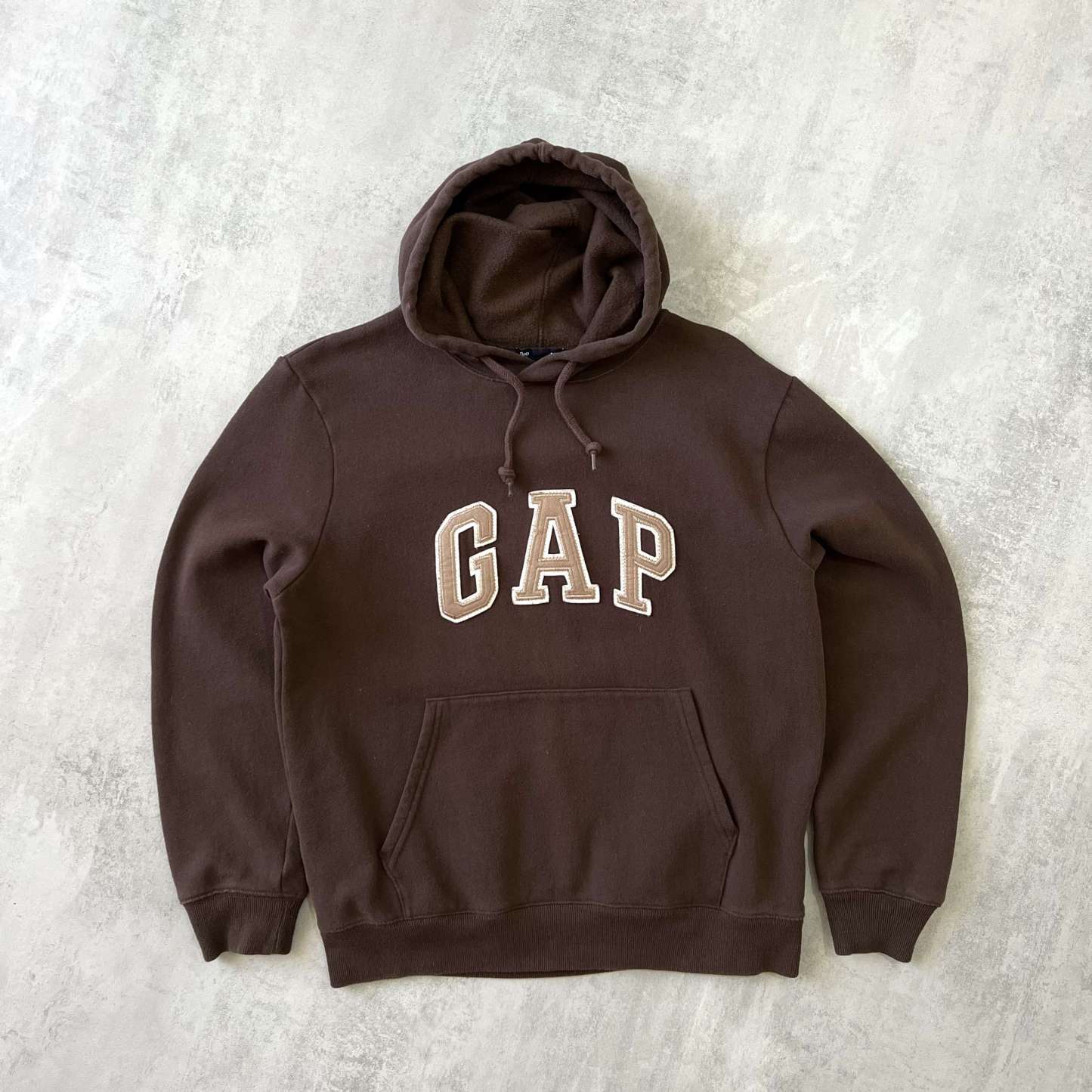 Gap 2000s heavyweight embroidered hoodie-OSI
