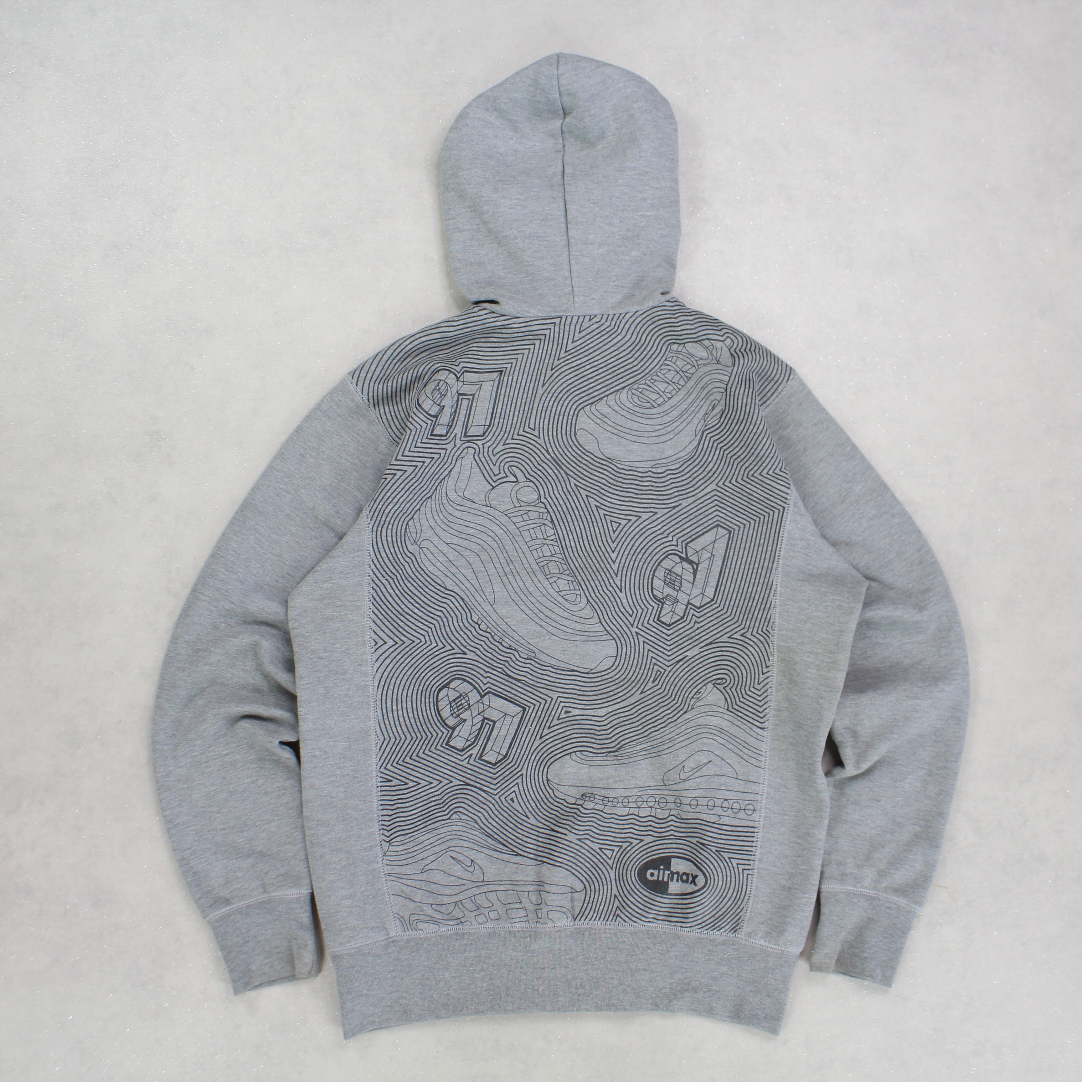 SUPER RARE 2000s  97 Zip Up Hoodie Grey-OSI