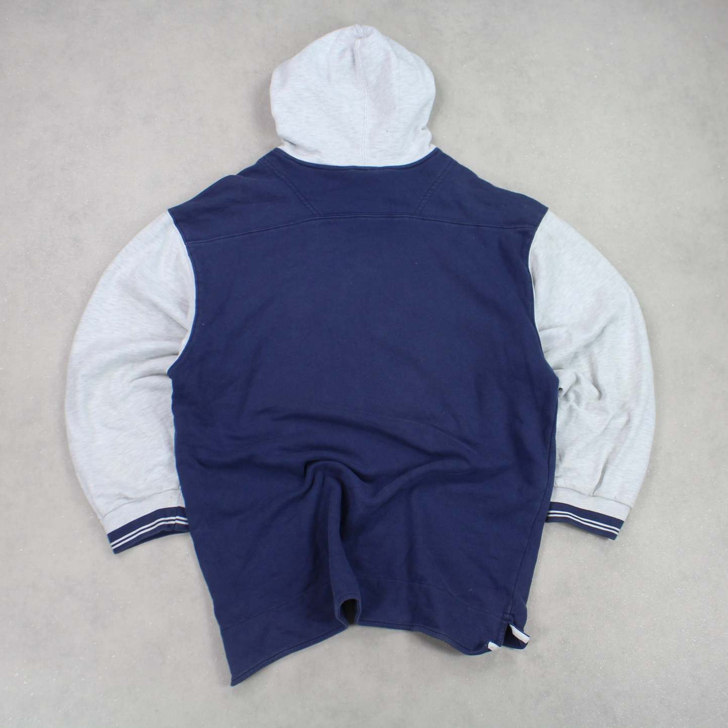 RARE 1990s  Swoosh Hoodie Navy-OSI