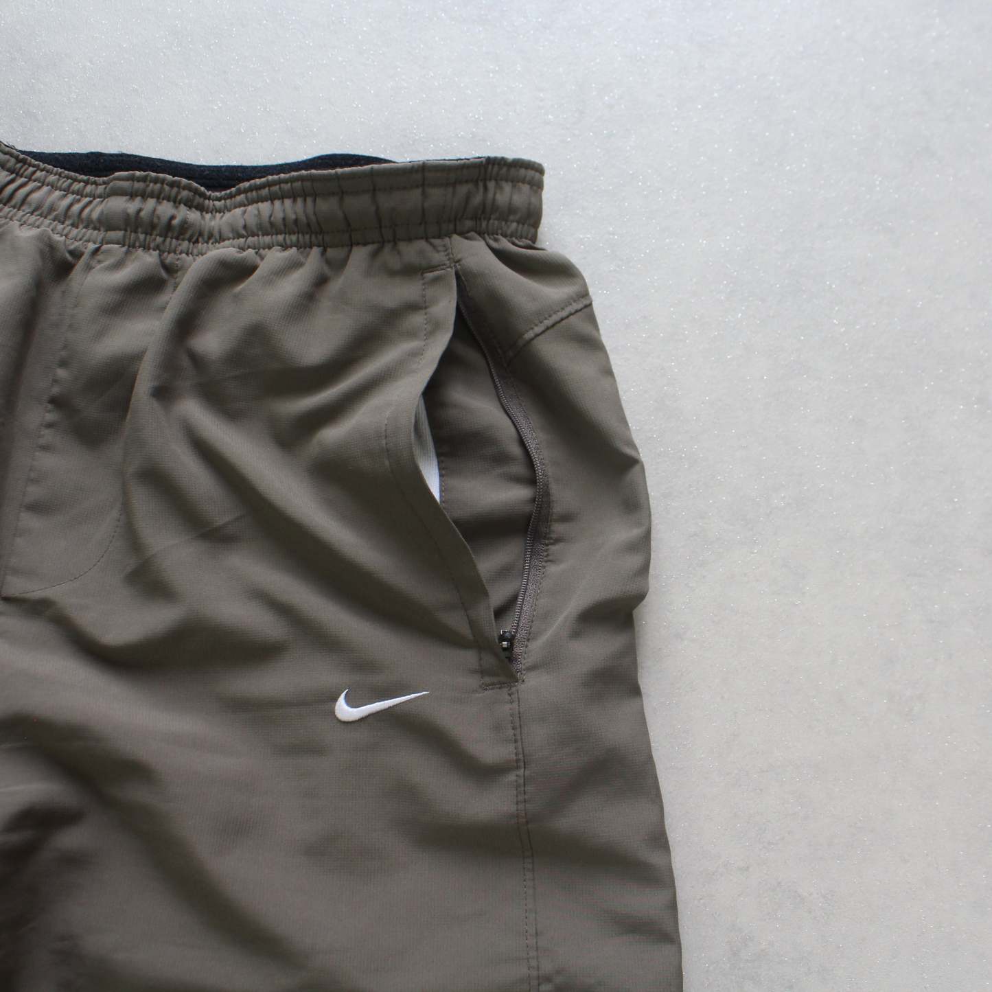 RARE 2000s Baggy Trackpants Light Brown-OSI