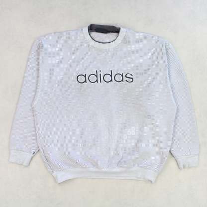 RARE 1990s Spell Out Sweatshirt Grey-OSI