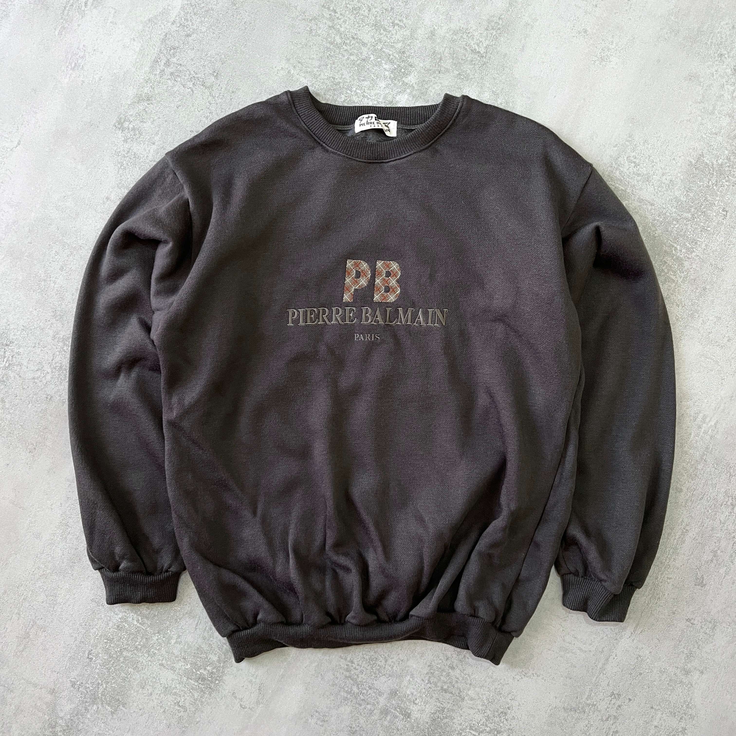 RARE 1990s heavyweight embroidered sweatshirt-OSI