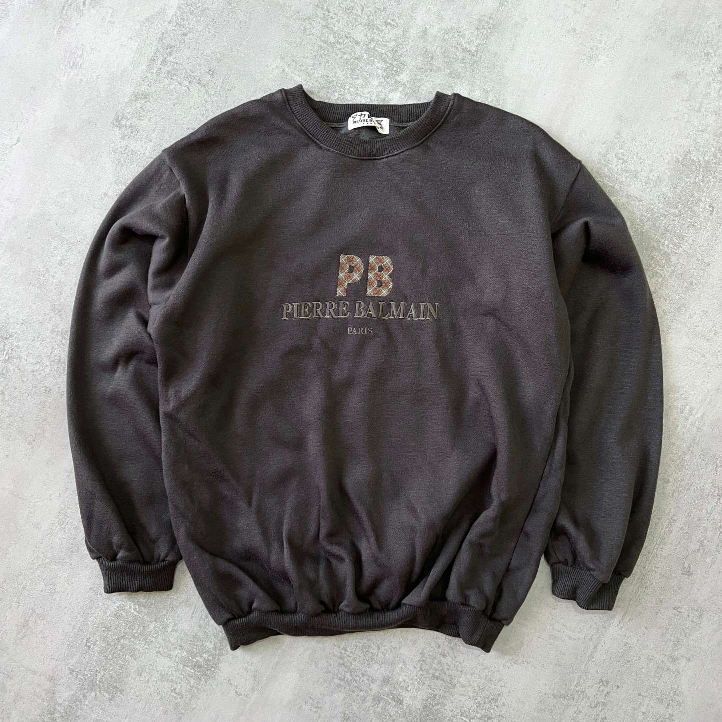 RARE 1990s heavyweight embroidered sweatshirt-OSI