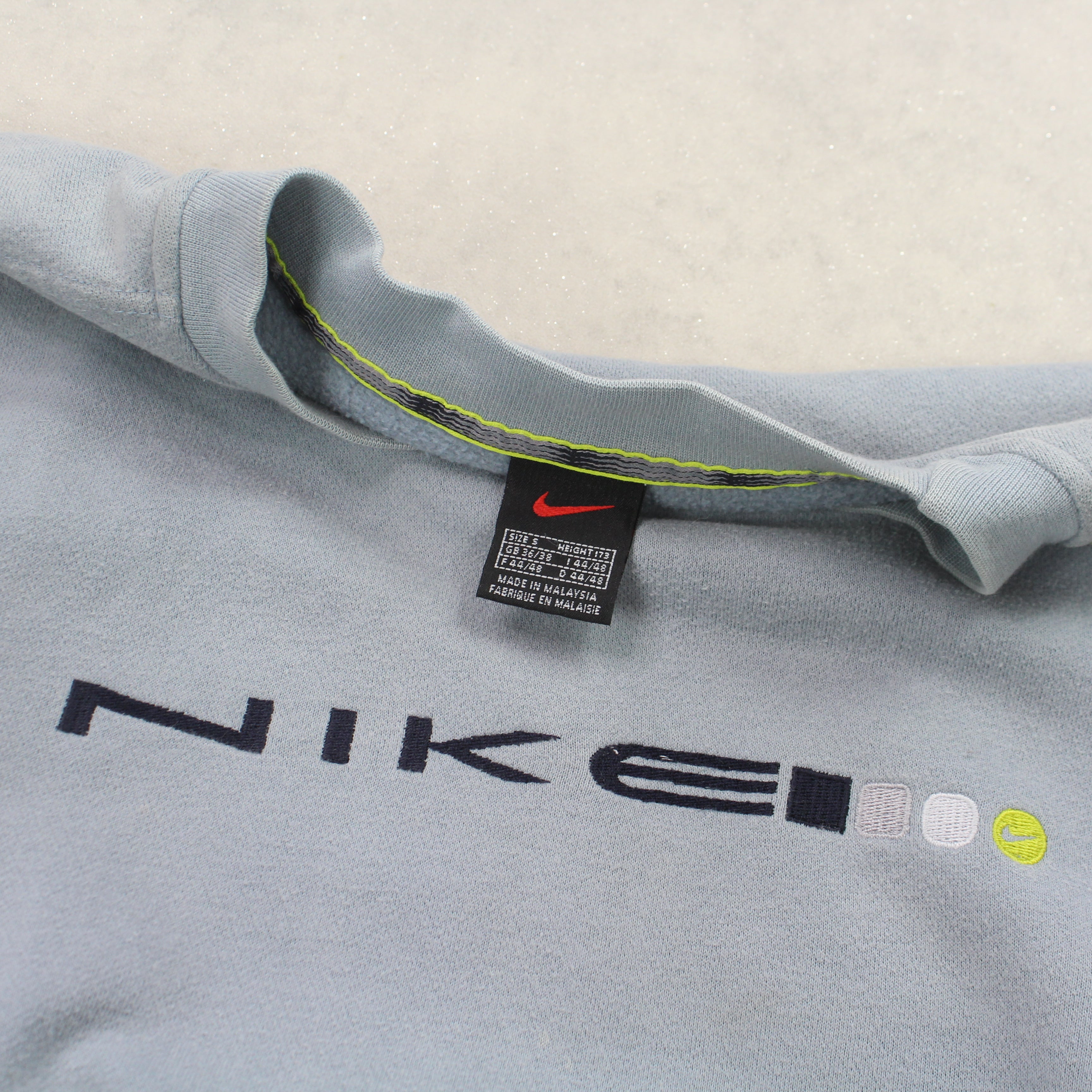 VERY RARE 1990s  Spell Out Sweatshirt Blue-OSI