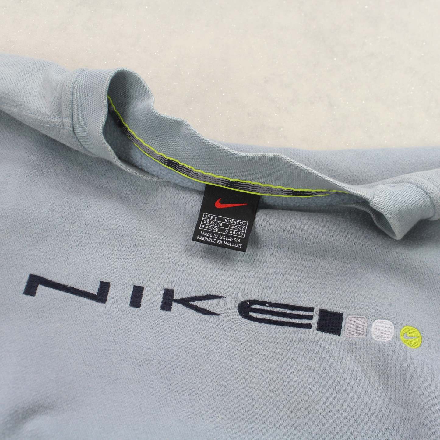 VERY RARE 1990s  Spell Out Sweatshirt Blue-OSI