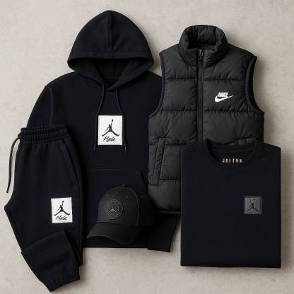Jord™ Complete Set - Sweatshirt, Pants, Puffer Jacket &amp; T-shirt-OSI