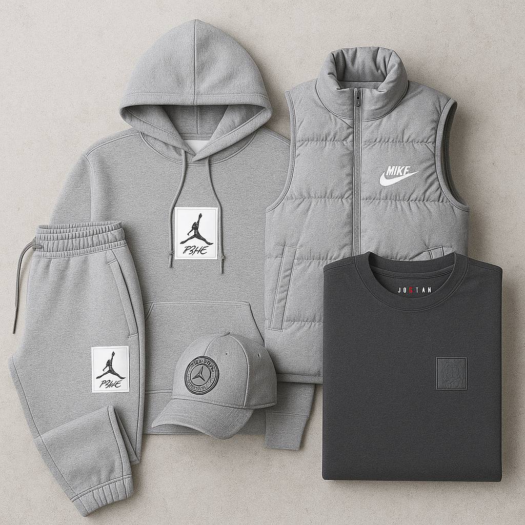 Jord™ Complete Set - Sweatshirt, Pants, Puffer Jacket &amp; T-shirt-OSI