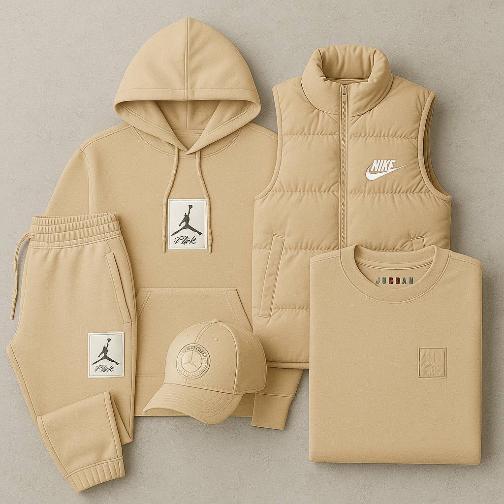 Jord™ Complete Set - Sweatshirt, Pants, Puffer Jacket &amp; T-shirt-OSI