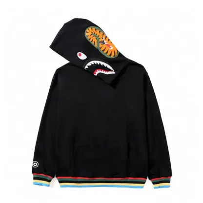  Color Camo Tiger Shark Wide Hoodie-OSI
