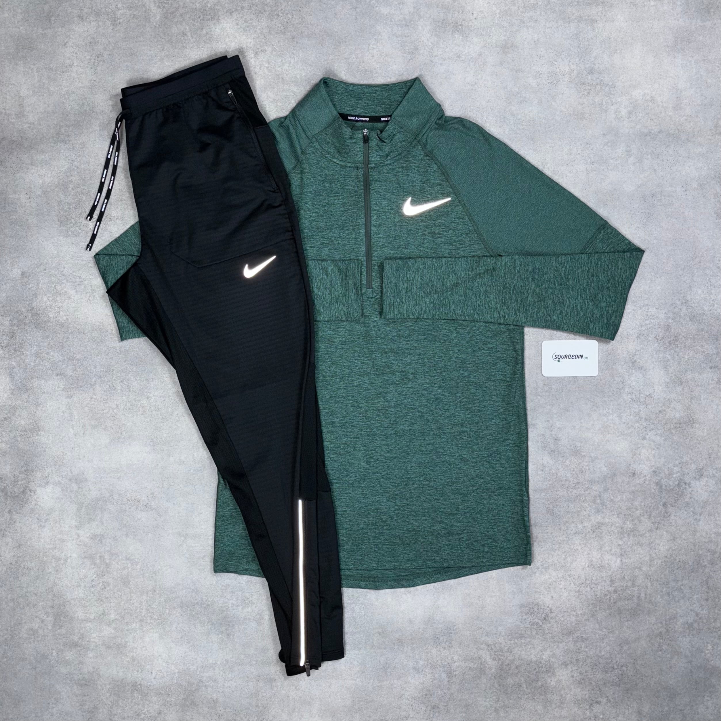 Element 2.0 1/4 Zip Vintage Green & Black Phenom Bottom Set-OSI