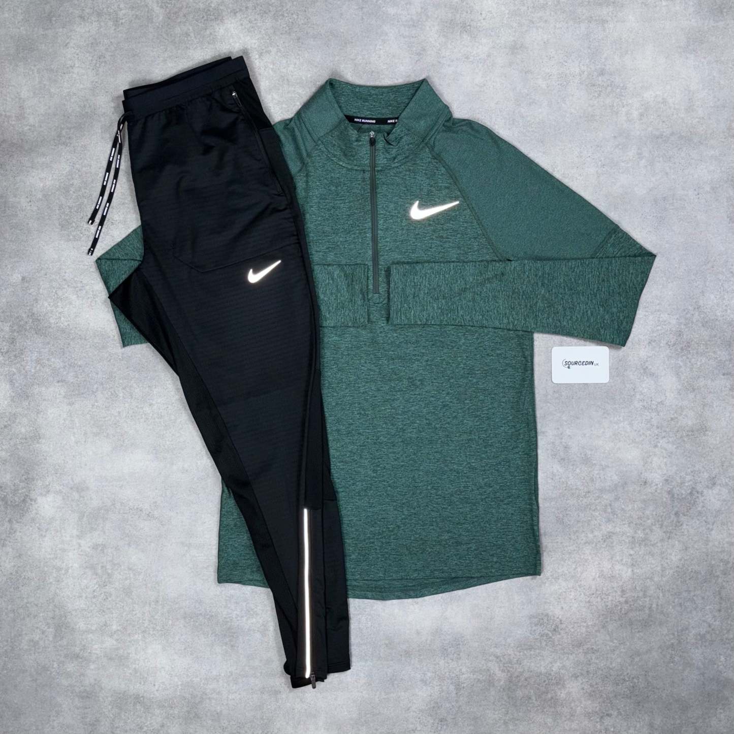 Element 2.0 1/4 Zip Vintage Green & Black Phenom Bottom Set-OSI