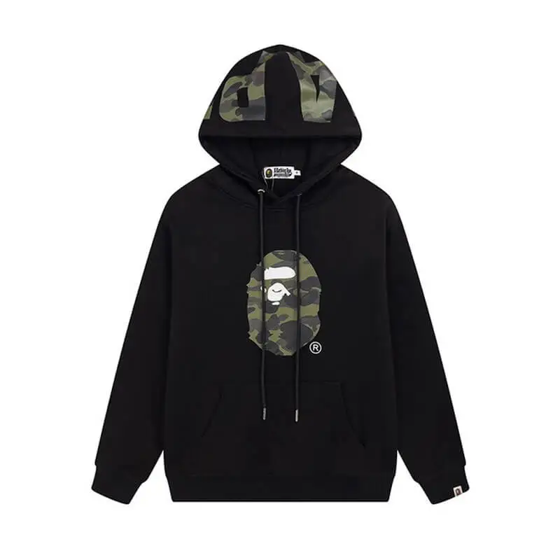  Shark Printed Camouflage Hoodie-OSI